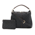 Louis Vuitton Mahina Selene PM 2-Way Shoulder Bag Noir Black Gold