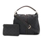 Louis Vuitton Mahina Selene PM 2-Way Shoulder Bag Noir Black Gold