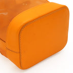 Fendi Logo Mon Tresor Mini Bag Drawstring 2-Way Mesh Leather Orange Gold — view 3