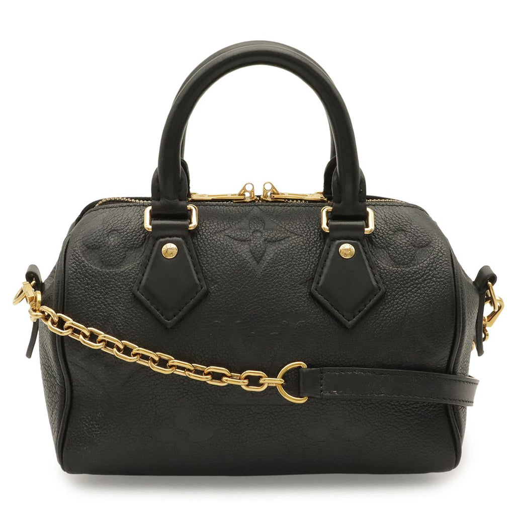 Louis Vuitton Monogram Empreinte Speedy Bandouliere 20 2-Way Shoulder Bag Noir