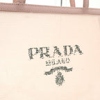 Prada Tote Shoulder Mesh Sequin Alabastro Dusty Pink Domestic Purchased — view 9