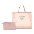 Prada Tote Shoulder Mesh Sequin Alabastro Dusty Pink Domestic Purchased