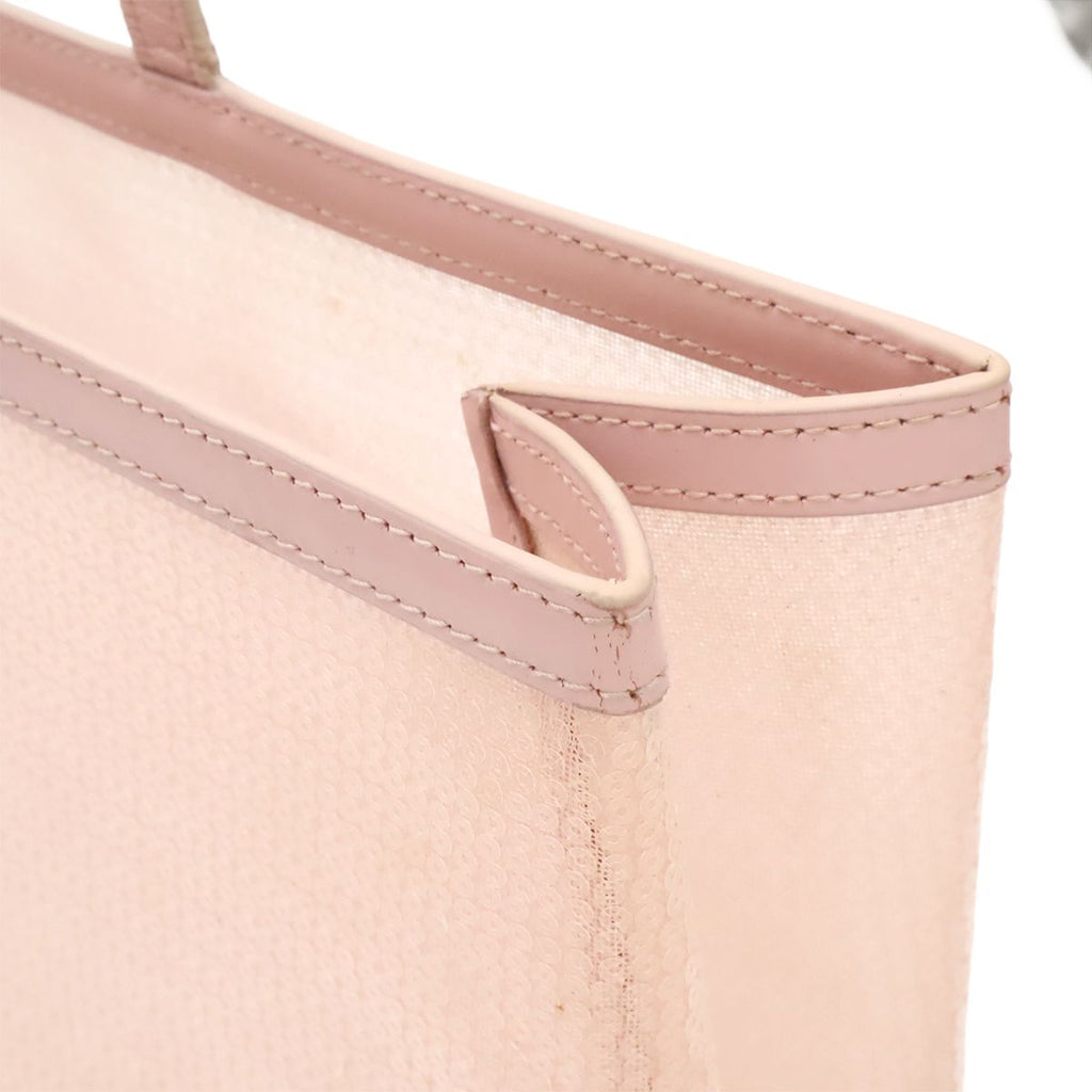 Prada Tote Shoulder Mesh Sequin Alabastro Dusty Pink Domestic Purchased — view 7