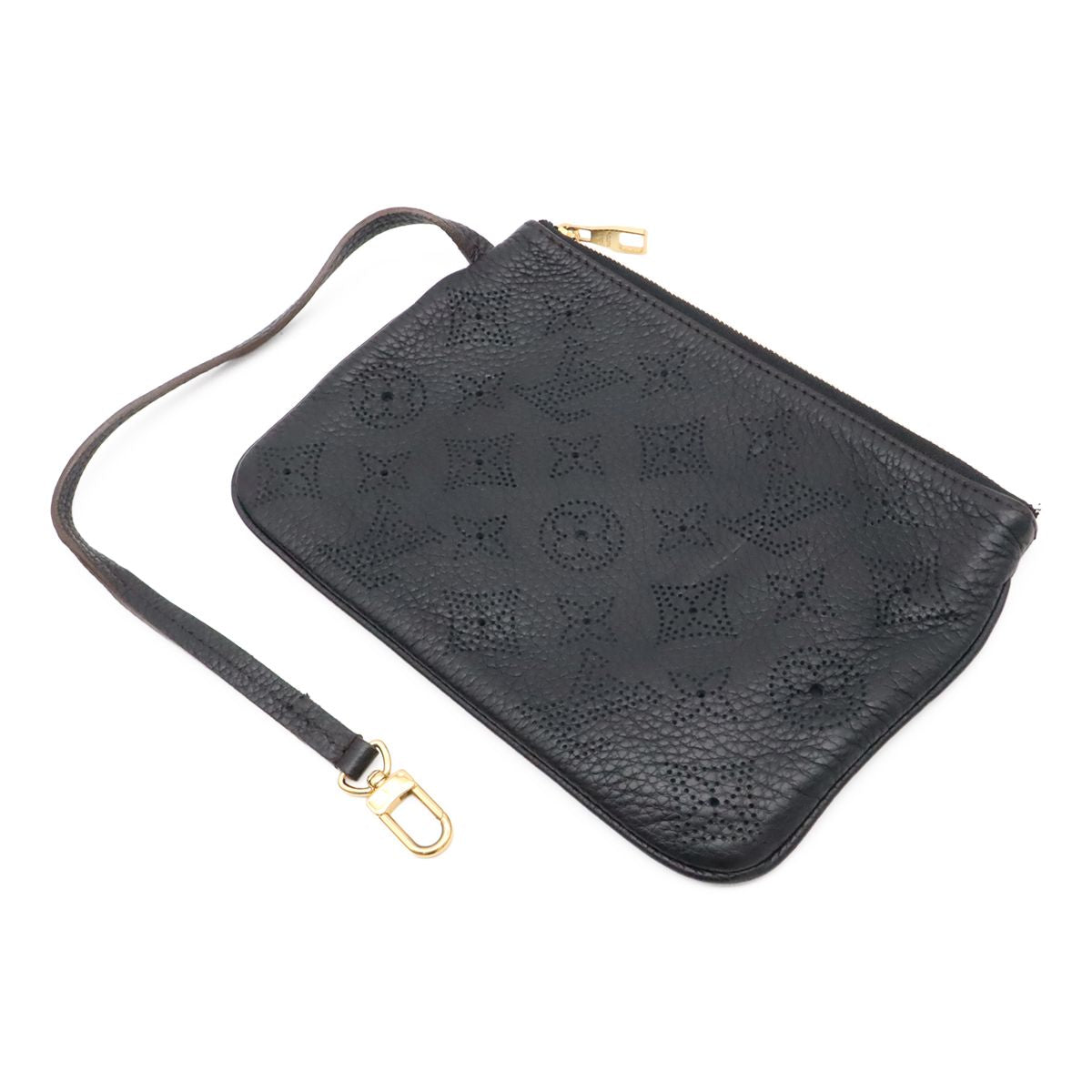 Louis Vuitton Mahina Selene PM 2-Way Shoulder Bag Noir Black Gold — view 9