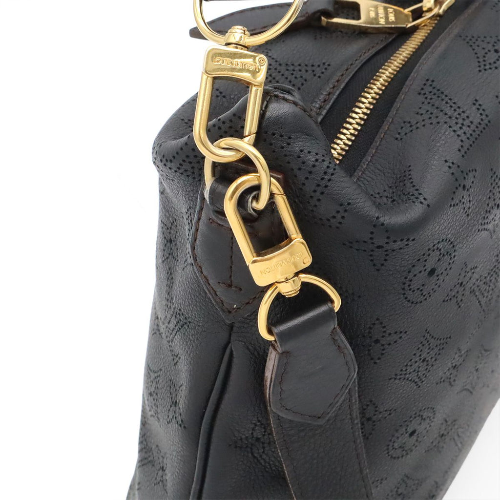 Louis Vuitton Mahina Selene PM 2-Way Shoulder Bag Noir Black Gold — view 4