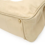 Chanel Camellia Logo Tote Shoulder Leather Beige White Gold — view 3