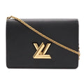 Louis Vuitton Epi Portefeuille Twist Belt Chain Wallet Shoulder Bag 2-Way