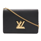 Louis Vuitton Epi Portefeuille Twist Belt Chain Wallet Shoulder Bag 2-Way