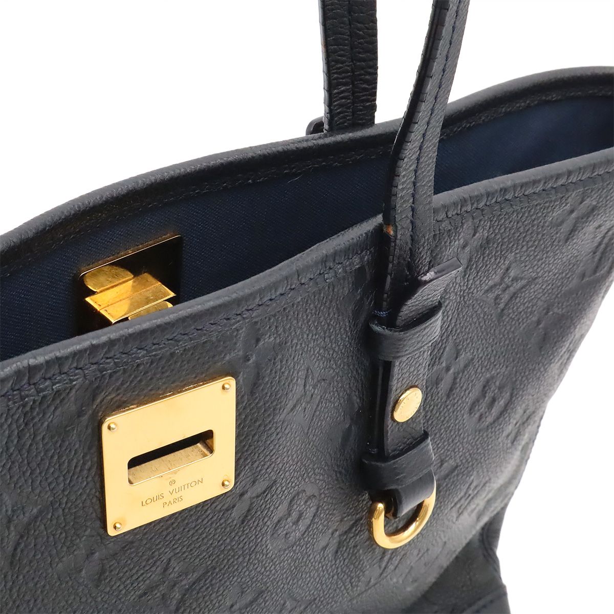 Louis Vuitton Monogram Empreinte Citadine PM Tote Shoulder Bag Infini Navy — view 6