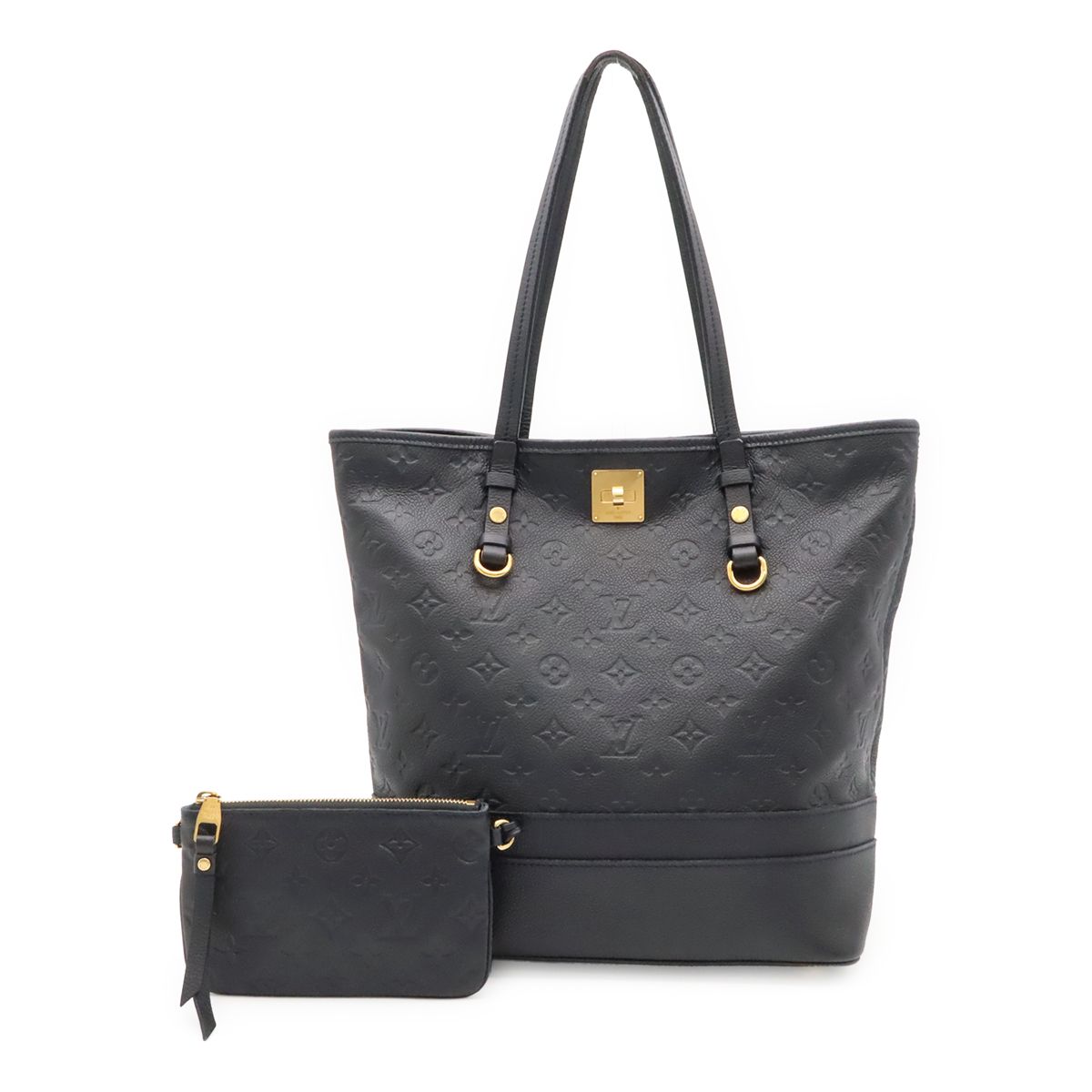 Louis Vuitton Monogram Empreinte Citadine PM Tote Shoulder Bag Infini Navy