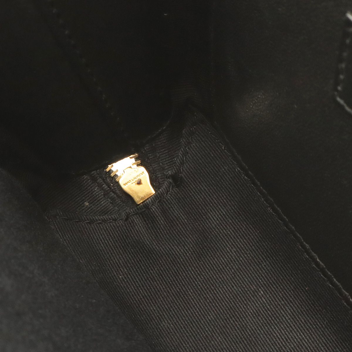Saint Laurent Paris YSL Vicky Camera Bag Leather Black Gold — view 7