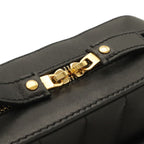 Saint Laurent Paris YSL Vicky Camera Bag Leather Black Gold — view 5
