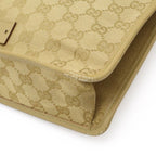 Gucci GG Canvas Shoulder Bag Crossbody Beige Gold — view 3