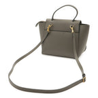 Celine Belt Bag Nano 2-Way Crossbody Leather Gray Gold — view 2