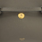 Celine Belt Bag Nano 2-Way Crossbody Leather Gray Gold — view 9
