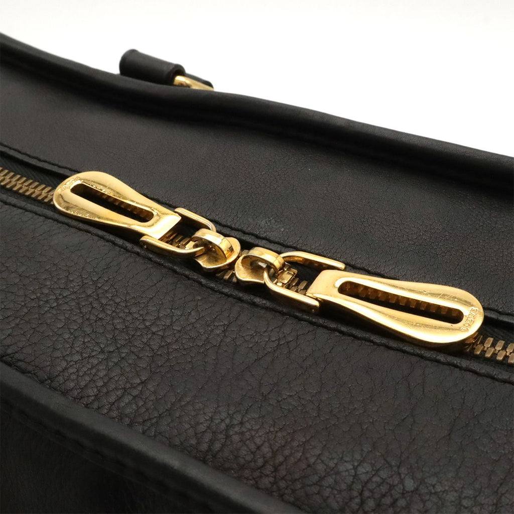 Loewe Amazona 36 Anagram Mini Boston Bag Leather Black Gold — view 5