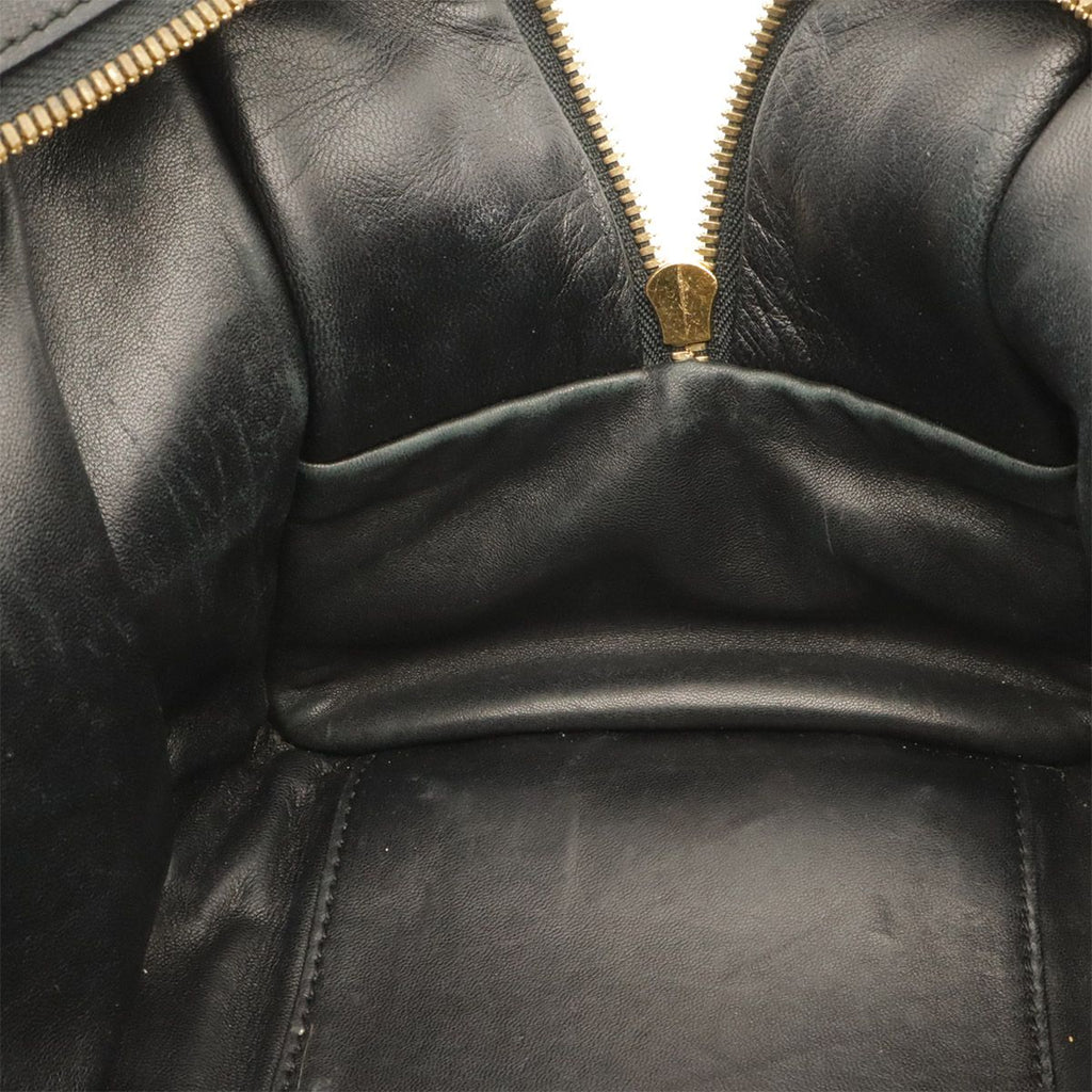 Loewe Amazona 36 Anagram Mini Boston Bag Leather Black Gold — view 8