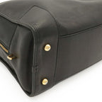 Loewe Amazona 36 Anagram Mini Boston Bag Leather Black Gold — view 3