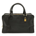 Loewe Amazona 36 Anagram Mini Boston Bag Leather Black Gold