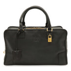 Loewe Amazona 36 Anagram Mini Boston Bag Leather Black Gold