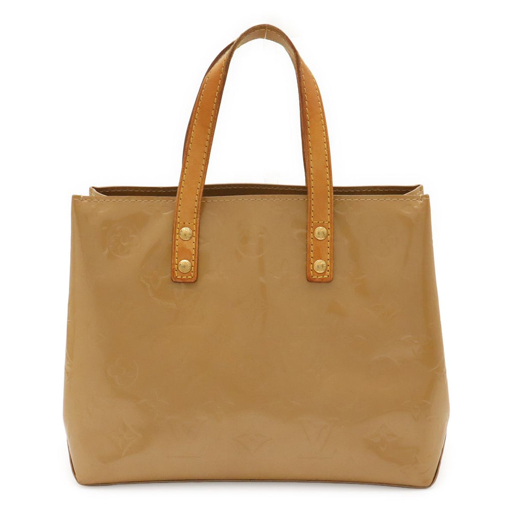 Louis Vuitton Monogram Vernis Reed PM Tote Mini Enamel Noisette Beige