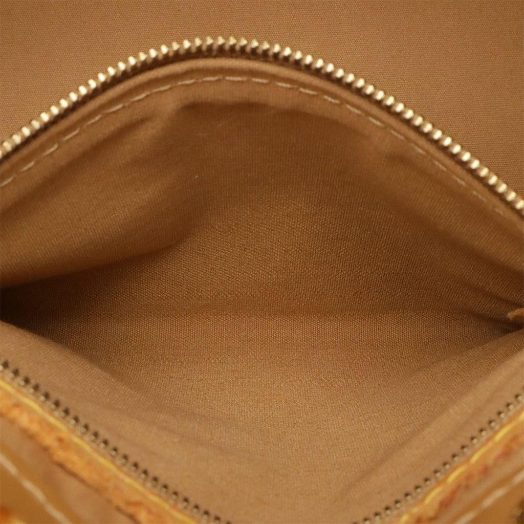 Louis Vuitton Monogram Vernis Reed PM Tote Mini Enamel Noisette Beige — view 7