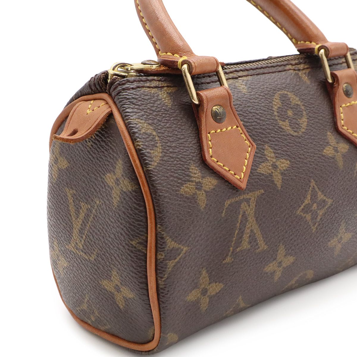 Louis Vuitton Monogram Mini Speedy Mini Bag Pouch Case — view 7