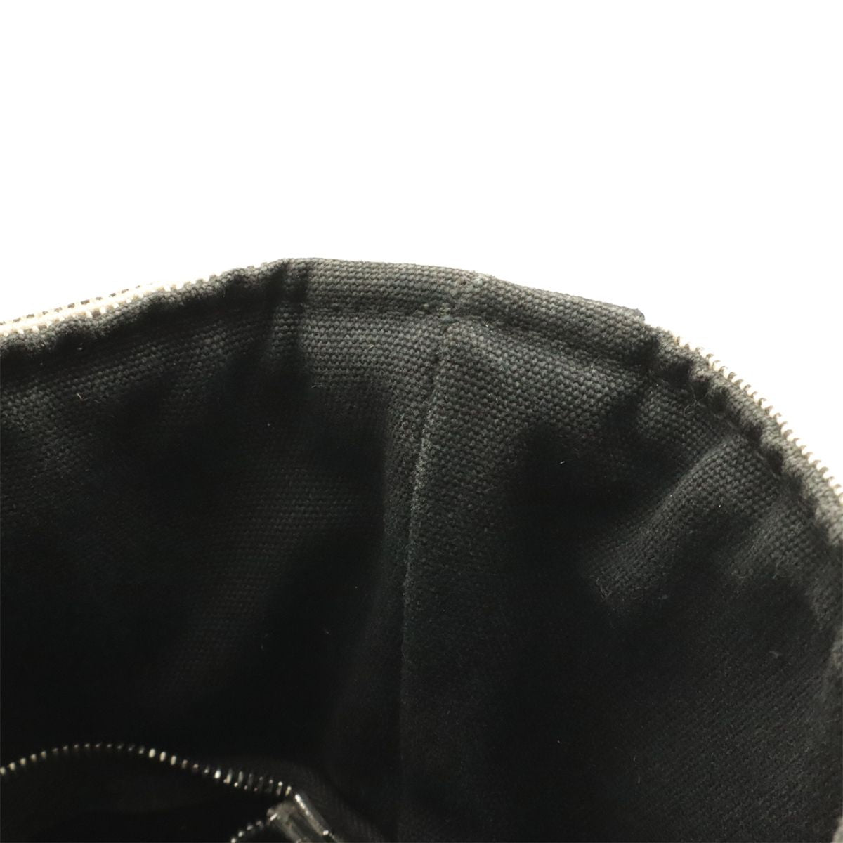 Hermes Saxo MM Handbag Toile Ash Beige Black Silver — view 7