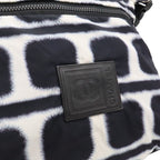 Chanel Sports Line Shoulder Bag Crossbody Reversible Nylon Leather Black White — view 9