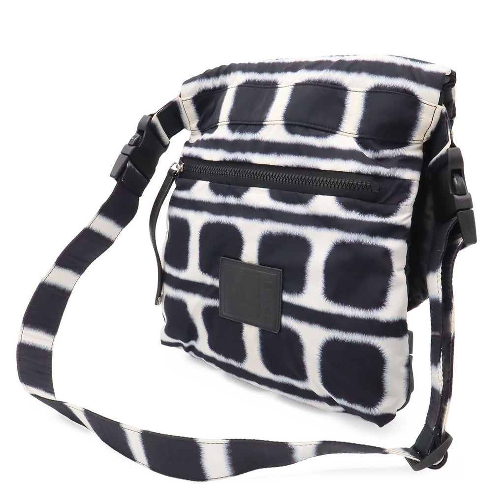 Chanel Sports Line Shoulder Bag Crossbody Reversible Nylon Leather Black White — view 2