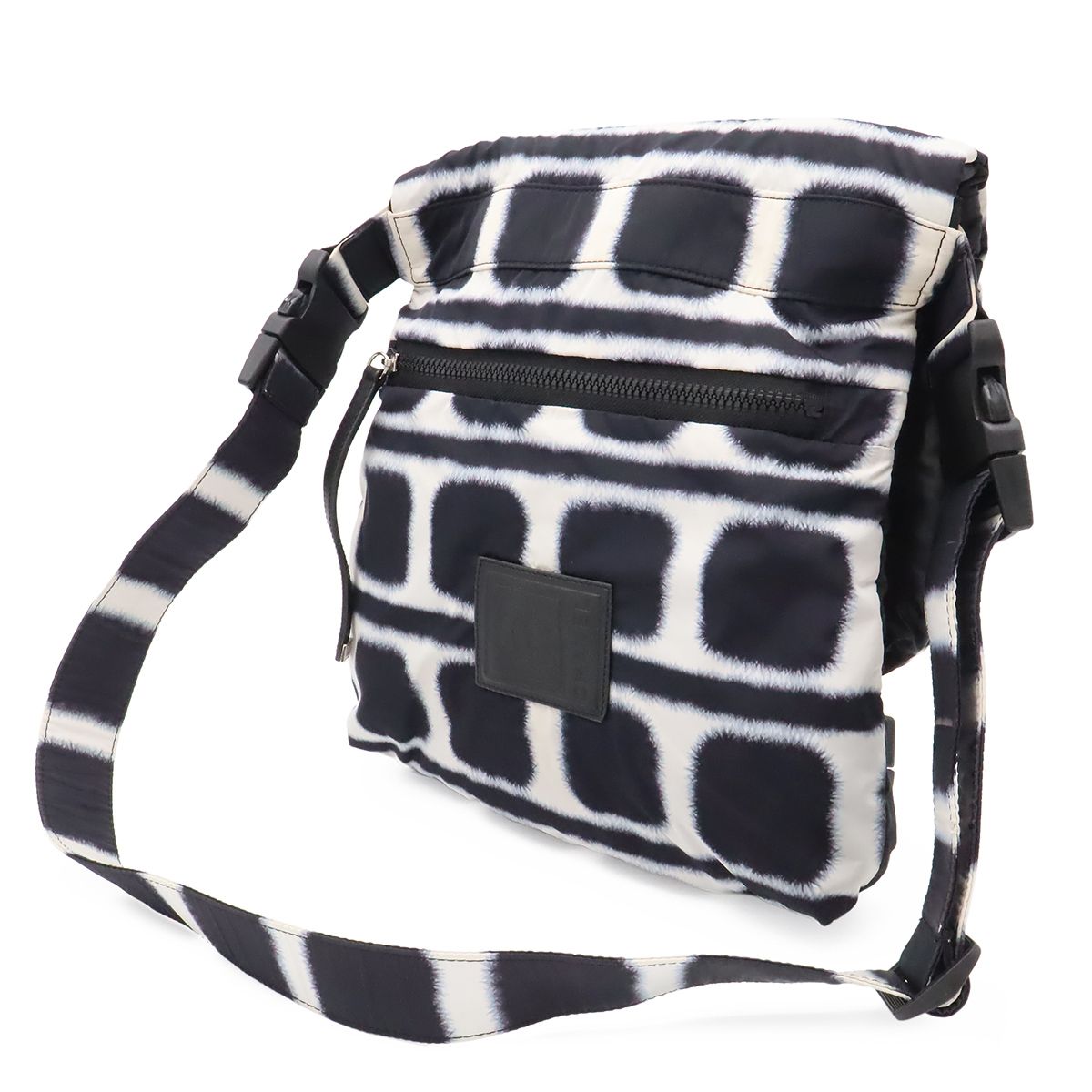 Chanel Sports Line Shoulder Bag Crossbody Reversible Nylon Leather Black White — view 2