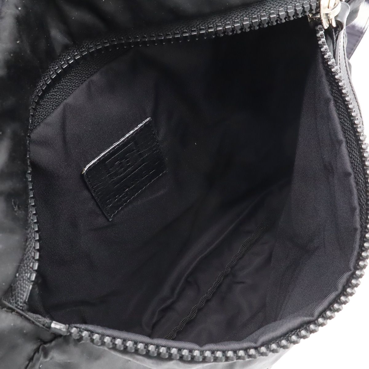 Chanel Sports Line Shoulder Bag Crossbody Reversible Nylon Leather Black White — view 6