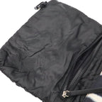Chanel Sports Line Shoulder Bag Crossbody Reversible Nylon Leather Black White — view 4