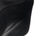 Hermes Pochette Rio Clutch Business Chevre Leather Black Silver — view 7