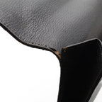 Hermes Pochette Rio Clutch Business Chevre Leather Black Silver — view 6