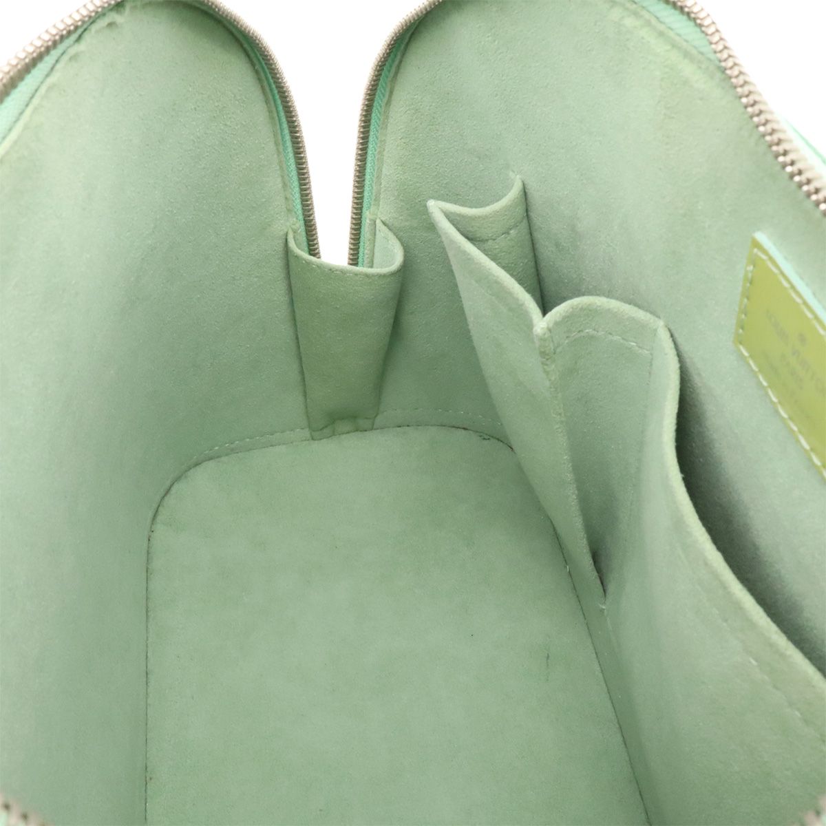 Louis Vuitton Epi Electric Alma PM Handbag Almande Mint Green Silver — view 9