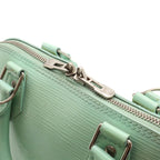 Louis Vuitton Epi Electric Alma PM Handbag Almande Mint Green Silver — view 5