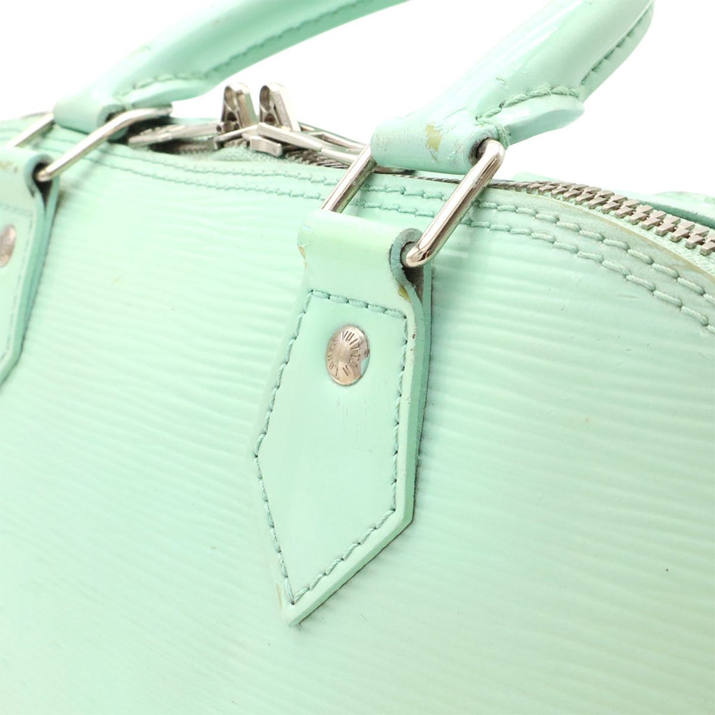 Louis Vuitton Epi Electric Alma PM Handbag Almande Mint Green Silver — view 8