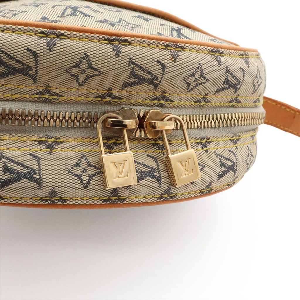 Louis Vuitton Monogram Mini Jeanne GM Pochette Shoulder Bag Crossbody Blue — view 5