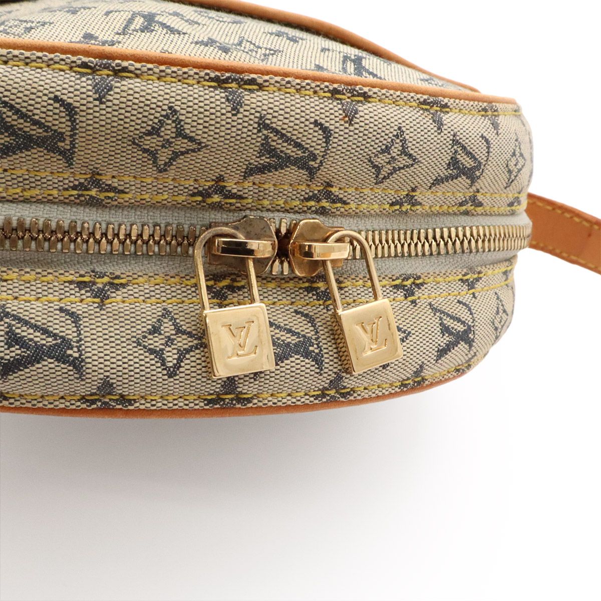 Louis Vuitton Monogram Mini Jeanne GM Pochette Shoulder Bag Crossbody Blue — view 5