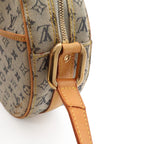 Louis Vuitton Monogram Mini Jeanne GM Pochette Shoulder Bag Crossbody Blue — view 6