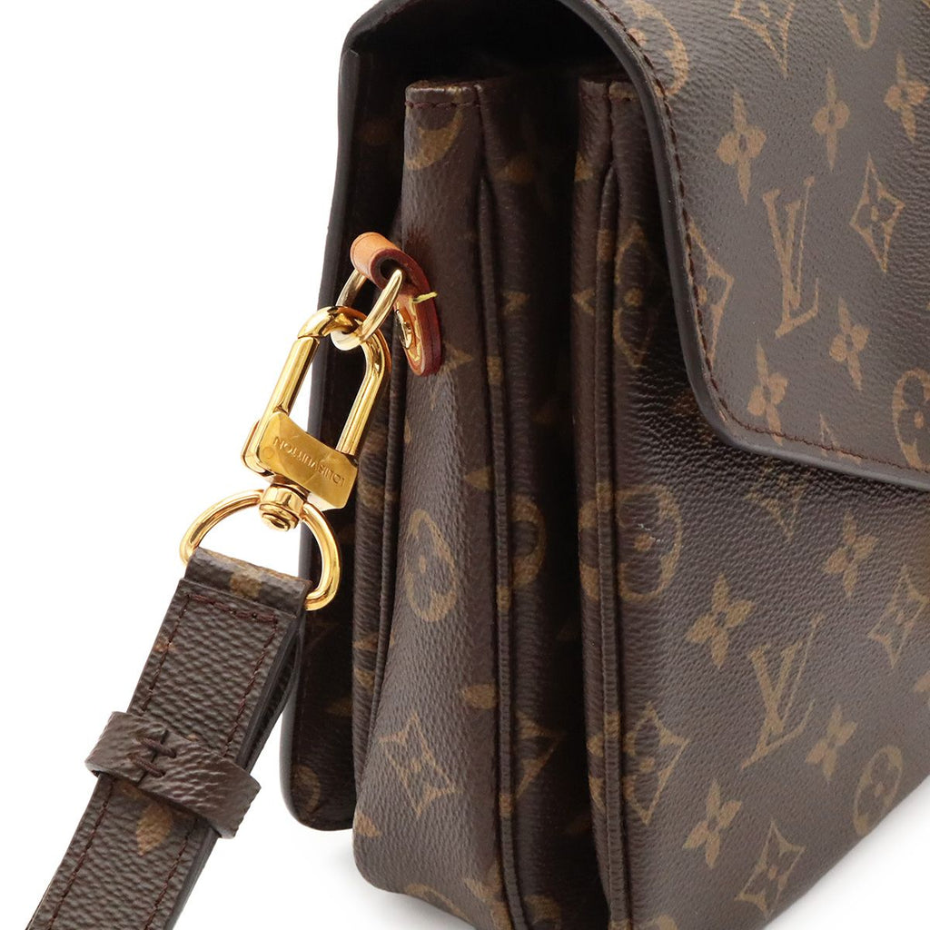 Louis Vuitton Monogram Pochette Metis MM 2-Way Shoulder Bag Clutch — view 4