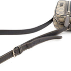 Gucci GG Plus Supreme Shoulder Bag Pochette Crossbody Leather Navy Beige Silver — view 4