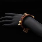 Prada Belt Bracelet Bangle Bell Motif Charm Croco — view 7