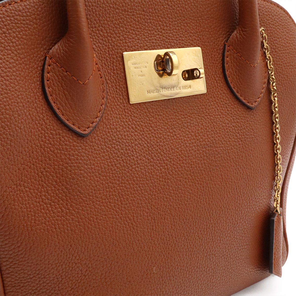 Louis Vuitton Mirror PM 2-Way Shoulder Bag Crossbody Leather Brown Gold — view 6