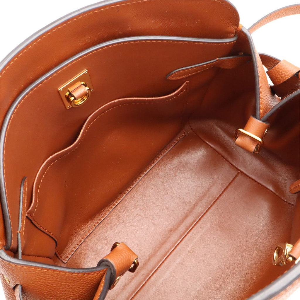 Louis Vuitton Mirror PM 2-Way Shoulder Bag Crossbody Leather Brown Gold — view 9
