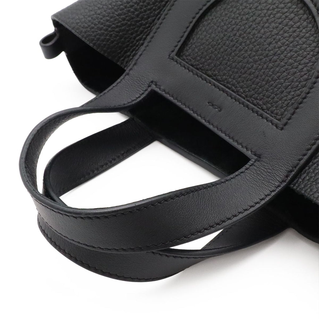 Hermes in the Loop 18 Tote Togo Leather Black Gold — view 4