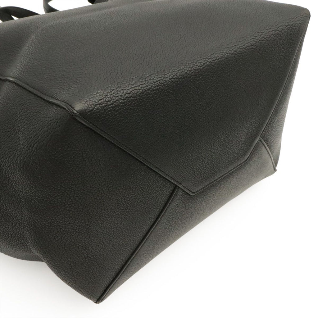 Celine Cabas Phantom Tote Shoulder Bag Semi Leather Black — view 3