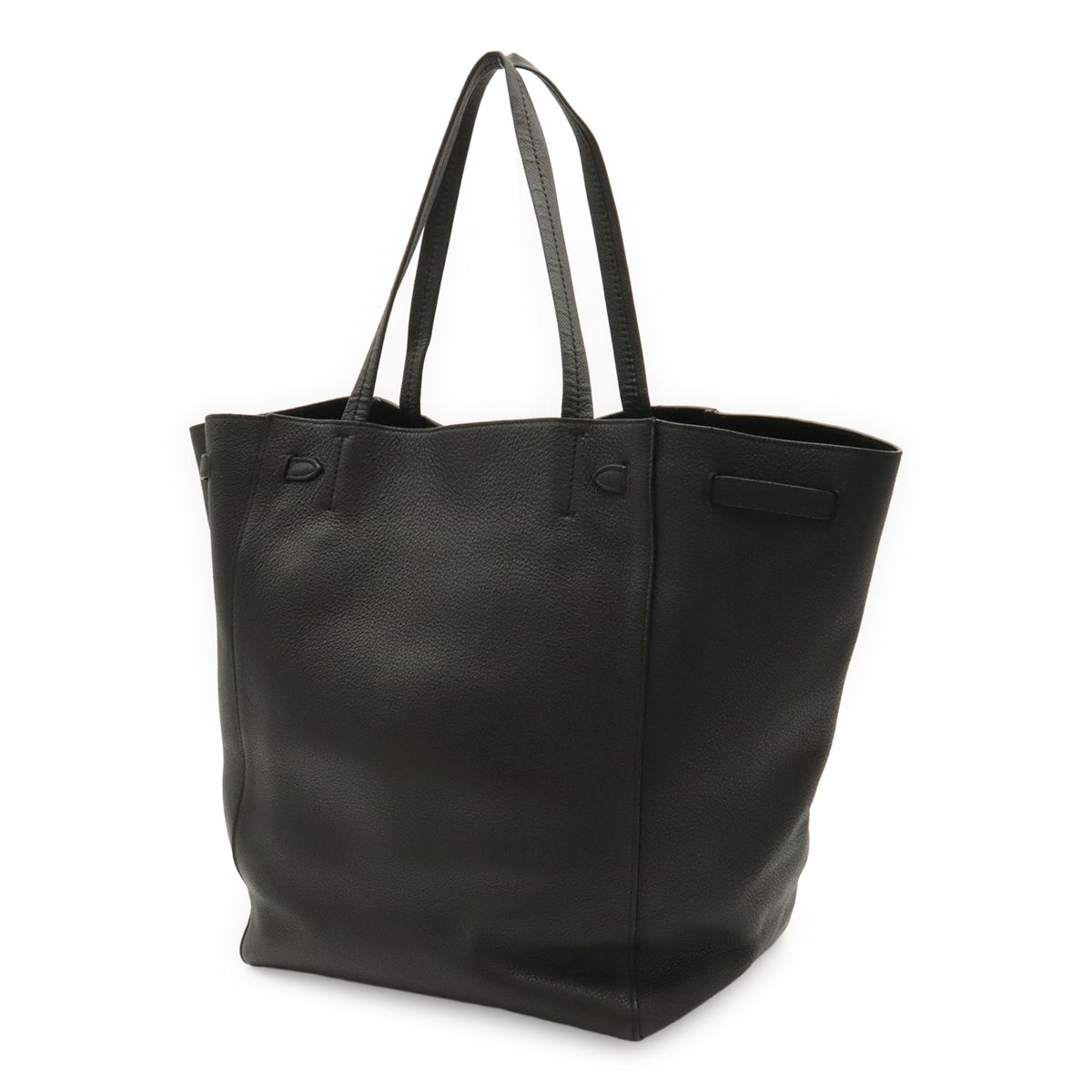 Celine Cabas Phantom Tote Shoulder Bag Semi Leather Black — view 2