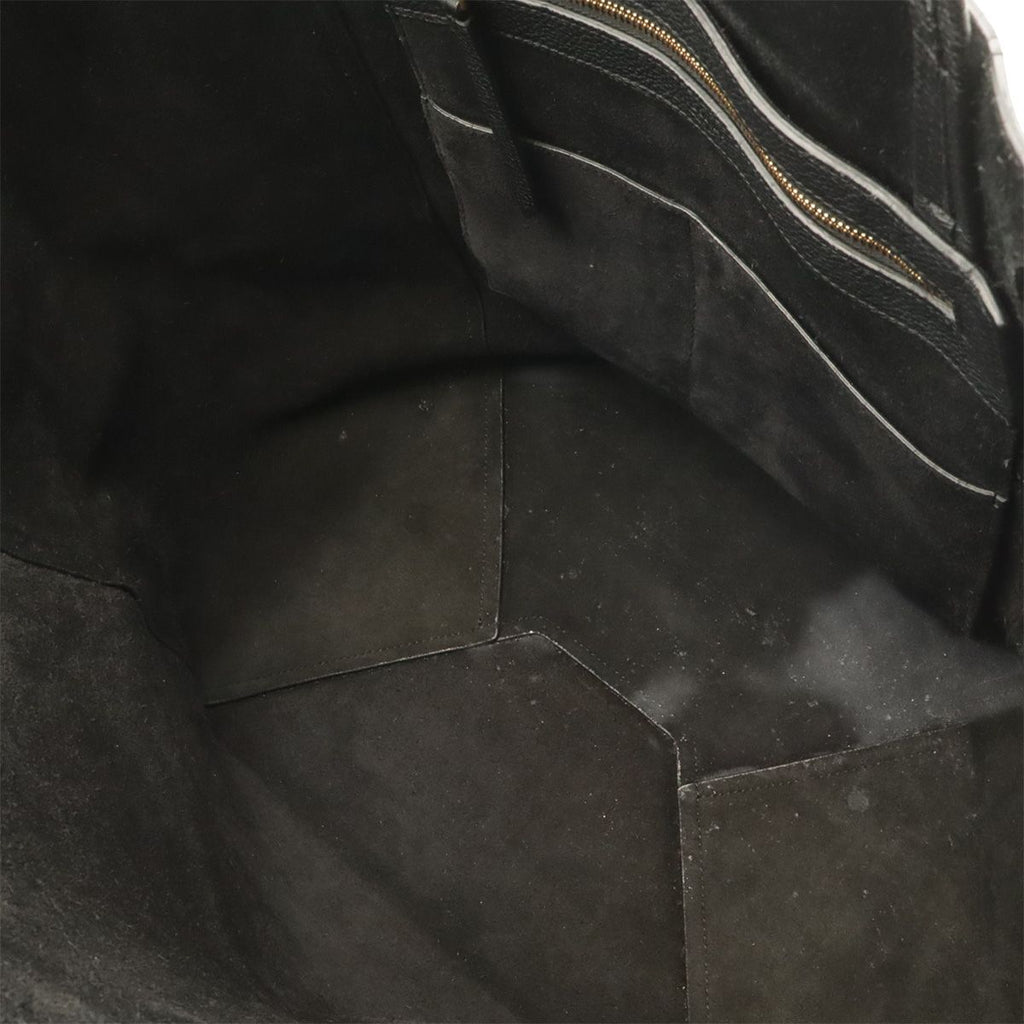 Celine Cabas Phantom Tote Shoulder Bag Semi Leather Black — view 5